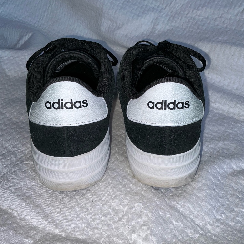 Adidas Women's VL Court Bold platform black suede sneakers - Picture 6 of 6
